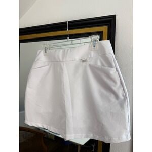 Greg Norman Womens PlayDry Golf Skort White Athletic Skirt Size Medium